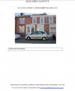 Click on the image to download specimen report building surveys leicestershire